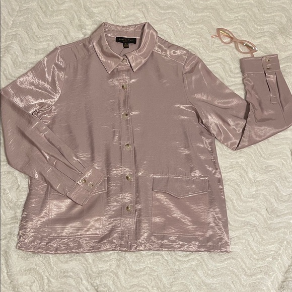 Current Air Jackets & Blazers - NWT Anthropologie Current Air Blush Pink Jacket